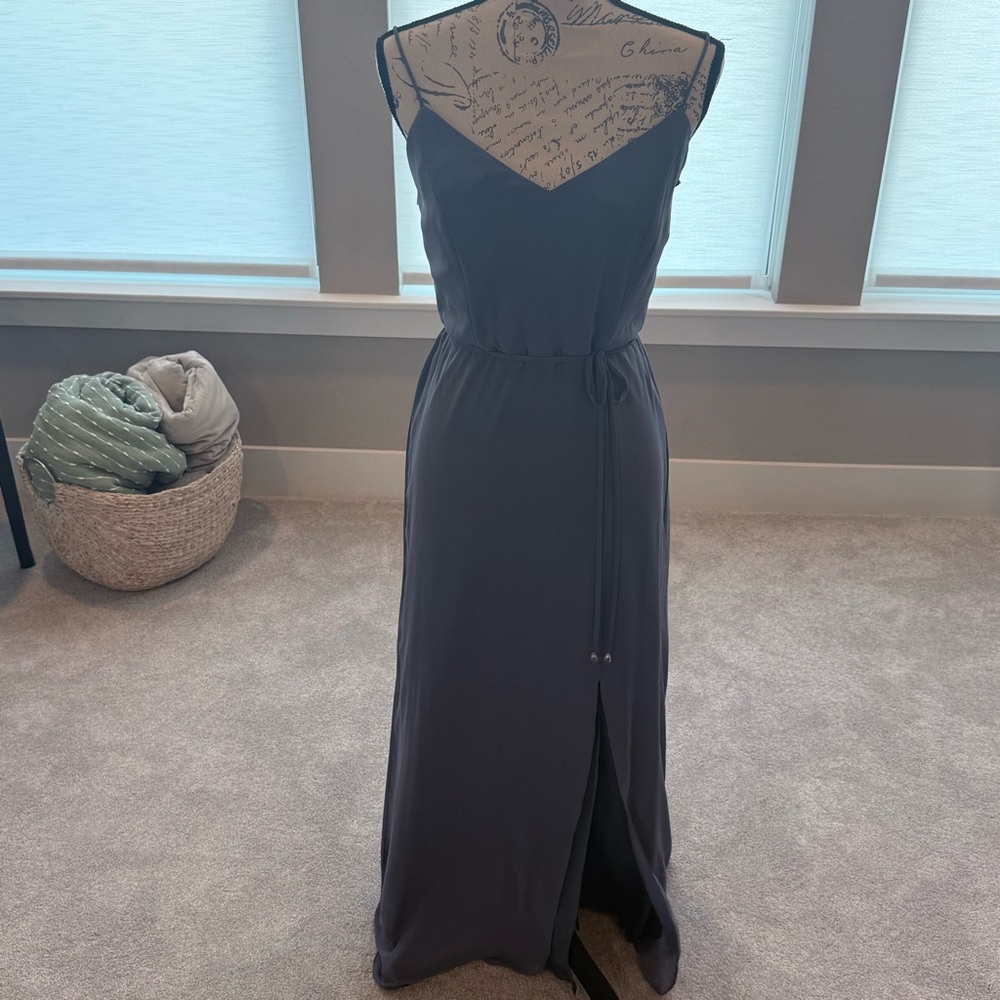 Elegant Blue Sleeveless Dress
